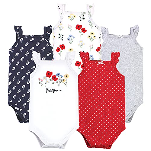 Image of Hudson Baby Unisex Baby Cotton Sleeveless Bodysuits