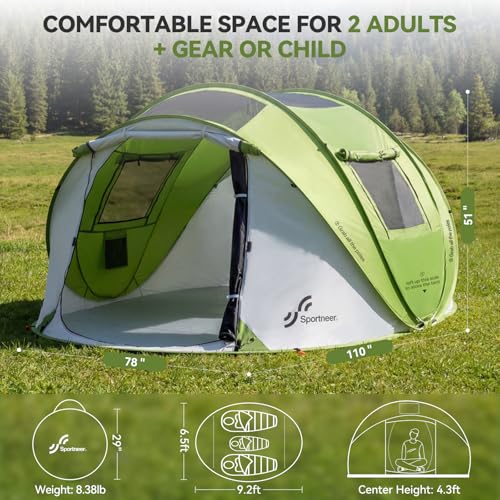 Sportneer 2-Person Pop Up Tent