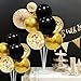 ZJDHPTY Black and Gold Party Decorations 4 Set Balloon Stand Table Centerpieces for Men's Women's Birthday Wedding Retirement Anniversary New Years Graduation Decorations 2026