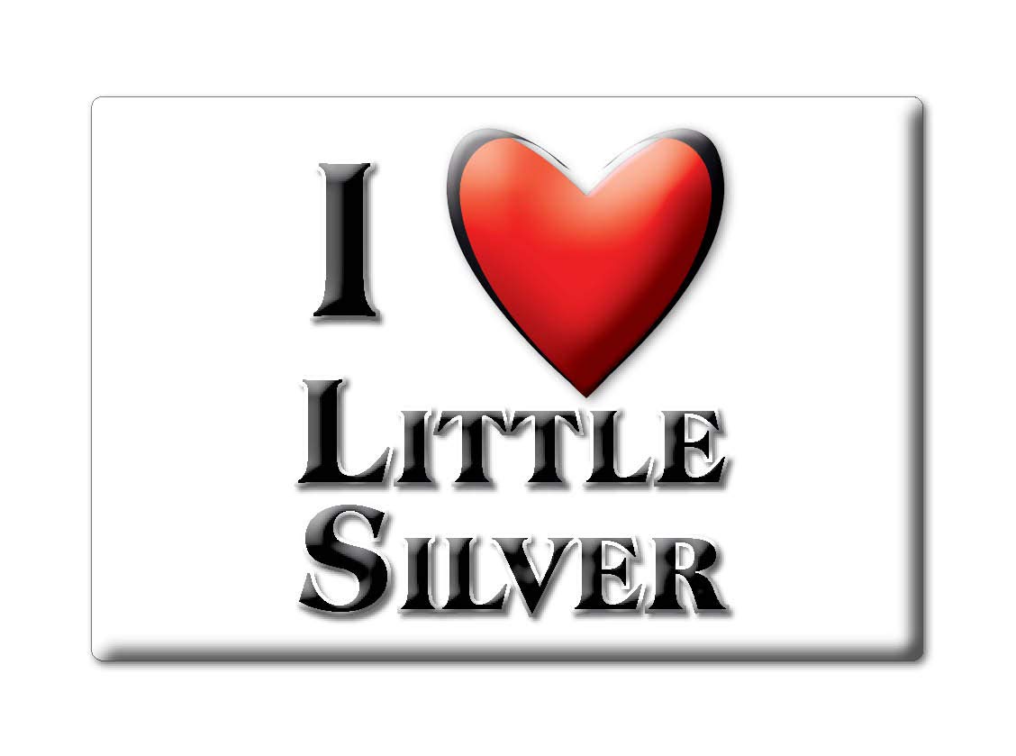 LITTLE SILVER FRIDGE MAGNET NEW JERSEY (NJ) MAGNETS USA SOUVENIR I LOVE GIFT (Var. NORMAL)