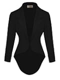 Womens Casual Work High Low Blazer Jacket - JK45590
