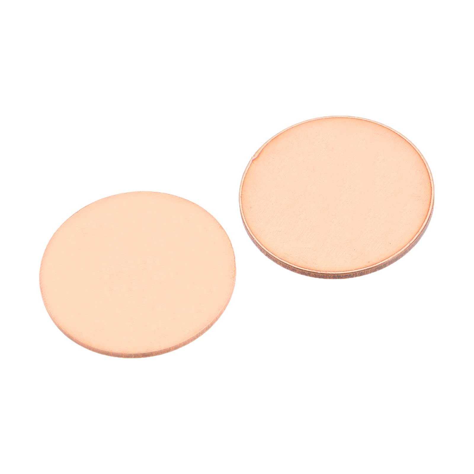 MECCANIXITY Stamping Blank Copper Round DIY Tags, 32mm/1.26
