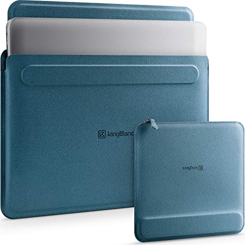 Laptoptasche für 13-13.3 Zoll mit Stand-Funktion, 3-in1 PU Leder Notebook Schutzhülle & Zubehörtasche, Sleeve Case mit Handgelenkauflage für