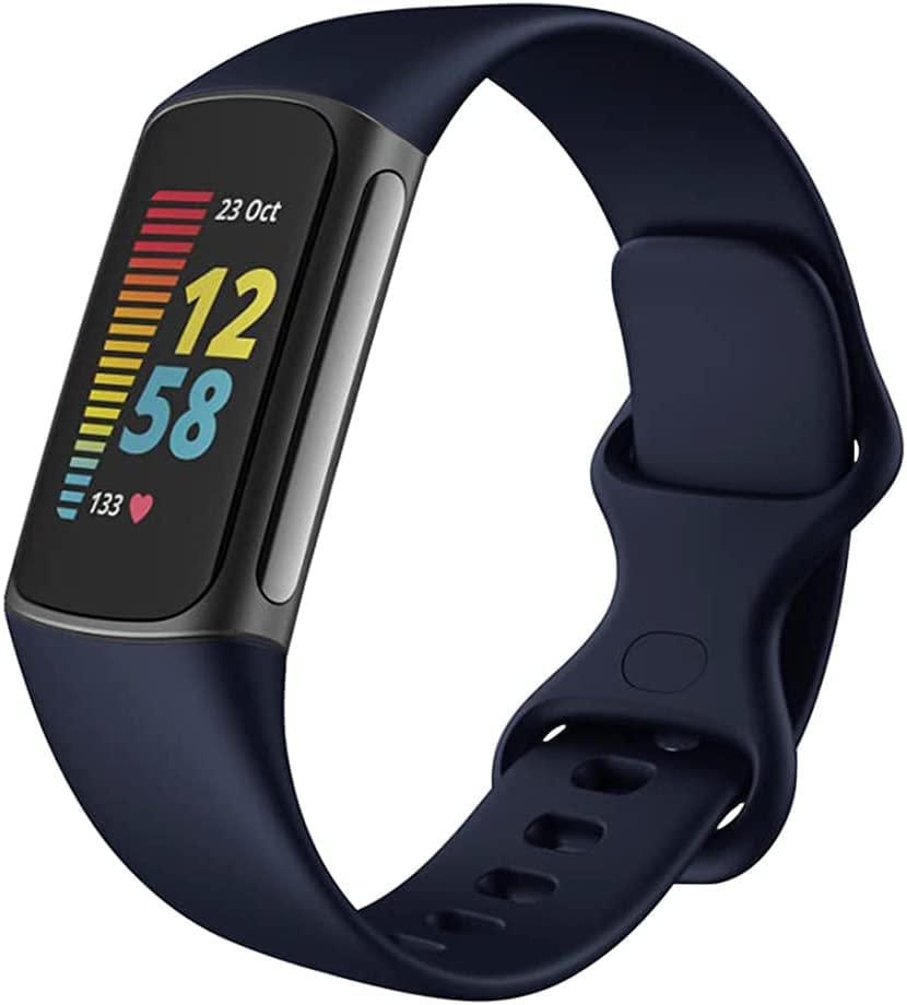 Meyaar Silicone Bands Compatible with Fitbit Charge 5 for Women Men, Soft Strap Adjustable Sport Wristbands for Fitbit Charge 5 Fitness Tracker (Tracker not Included) (Blue) (B0BFXNGQQK) Amazon Price History, Amazon Price Tracker