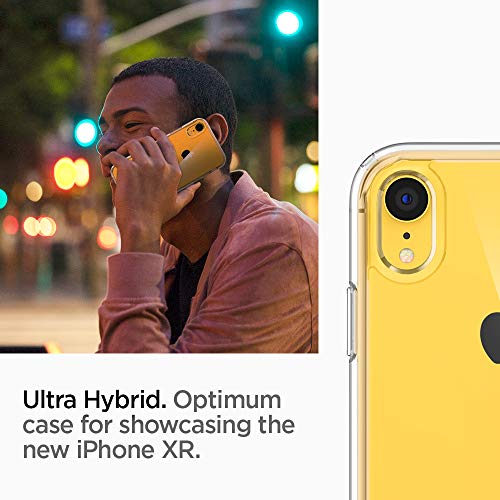 Image of Spigen Ultra Hybrid Back Cover Case for iPhone XR, Clear Transparent, Durable Hybrid Structure - PC+TPU | Crystal Clear