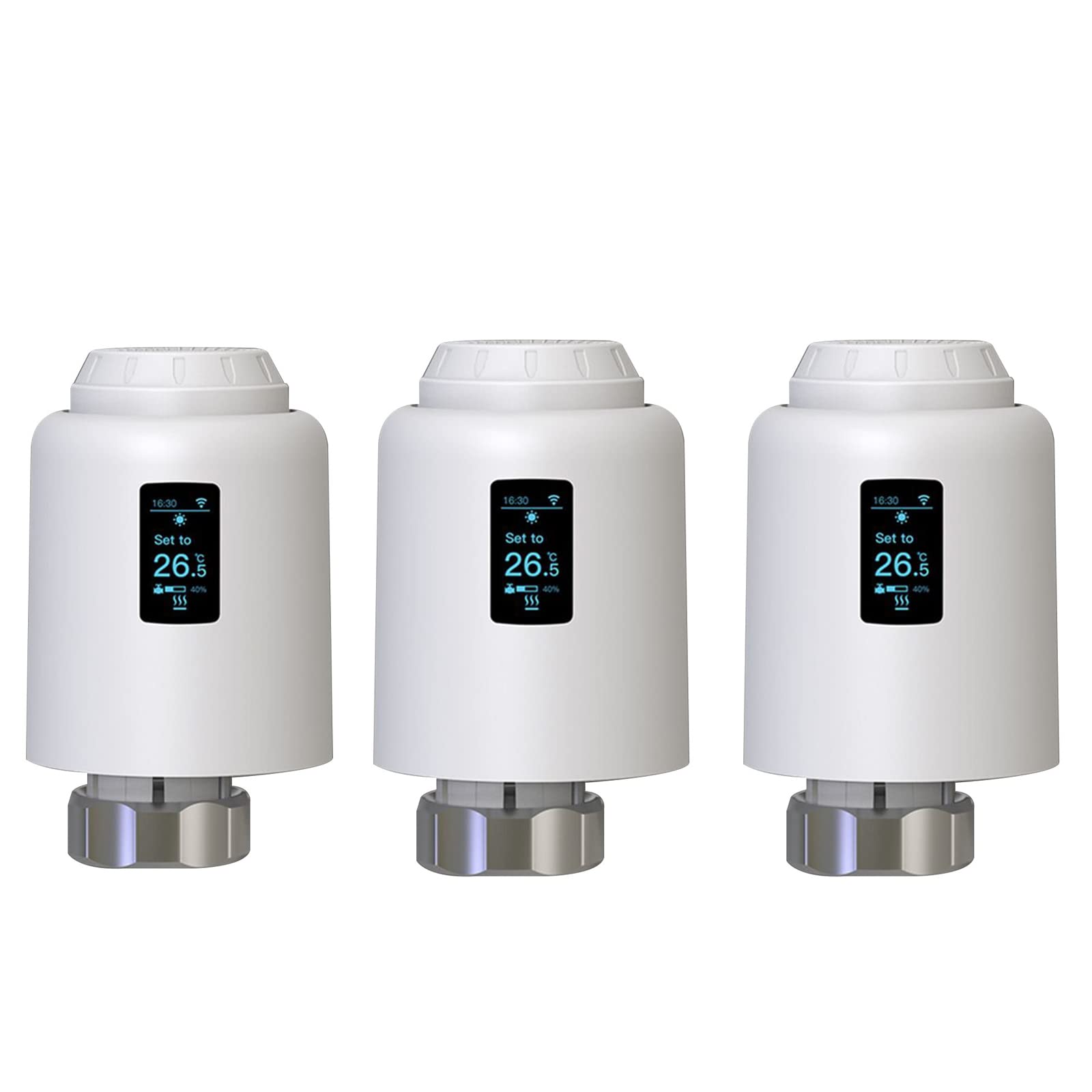 NIKJEBDF Smart Radiator Thermostat, Starter Set of 3 with Hub, Heating  Control WiFi, Smart Home Heating Controller for All Valves, Programmable Heating  Thermostat, Heating via App : Amazon.de: DIY u0026 Tools