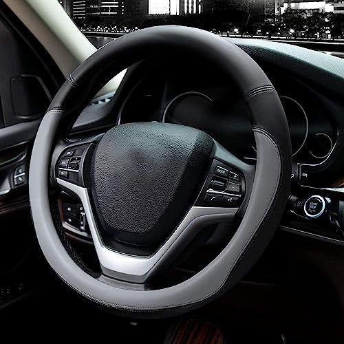 Valleycomfy LXX114 Microfiber Leather Steering Wheel Covers Universal 15 Inch  thumb #1