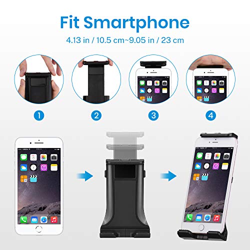 Moukey Tablet Holder For Mic Stand, Adjustable Microphone Music Stand Phone Holder Mount, Compatible With Ipad, Iphone, Android, All 4.7 To 11-Inch Tablets & Smartphones, Mmsph-1 #TOP3