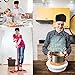 4 Pack Unisex Chef Hats Adjustable Kitchen Cooking Caps with Breathable Mesh Top Black