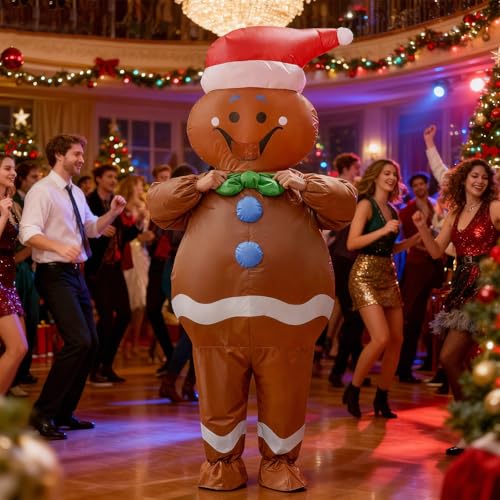 Matreeglam Weihnachts Kostüm Erwachsene, Weihnachtsmann Weihnachtsbaum Kostüm, Weihnachtsmannkostüm, Lustige Weihnachtskleidung für Weihnachten Cosplay Geburtstag Party (Stil 3)