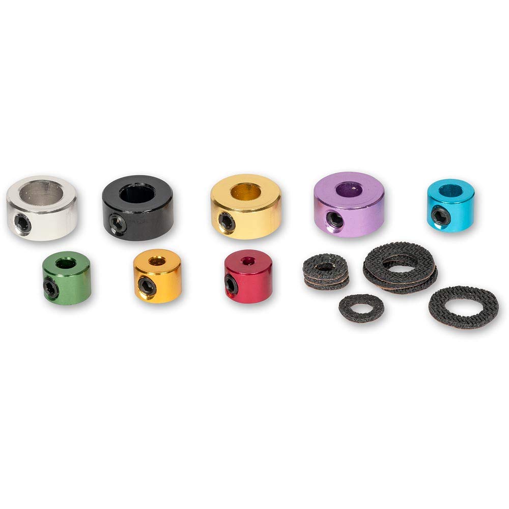 Axminster Workshop 8 Piece Drill Stop Collar Guide Set