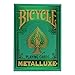 Bicycle Metalluxe Green Playing Cards - Premium Metal Foil Finish - Poker Size