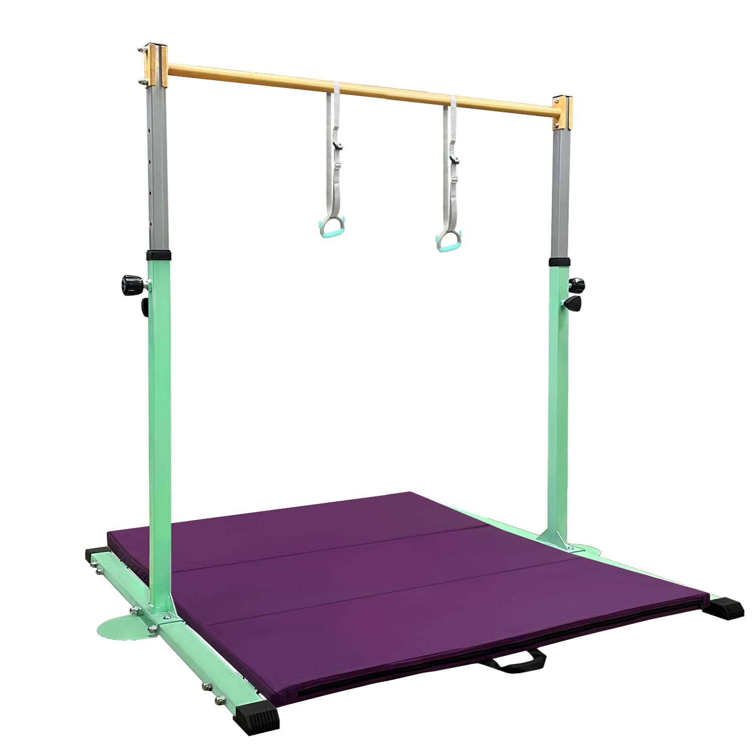 GLANT Gymnastic Kip Bar,Horizontal Bar for Kids Girls Junior,3' to 5' Adjustable Height,Home Gym Equipment,Ideal for Indoor and Home Training,1-4 Levels,300lbs Weight Capacity