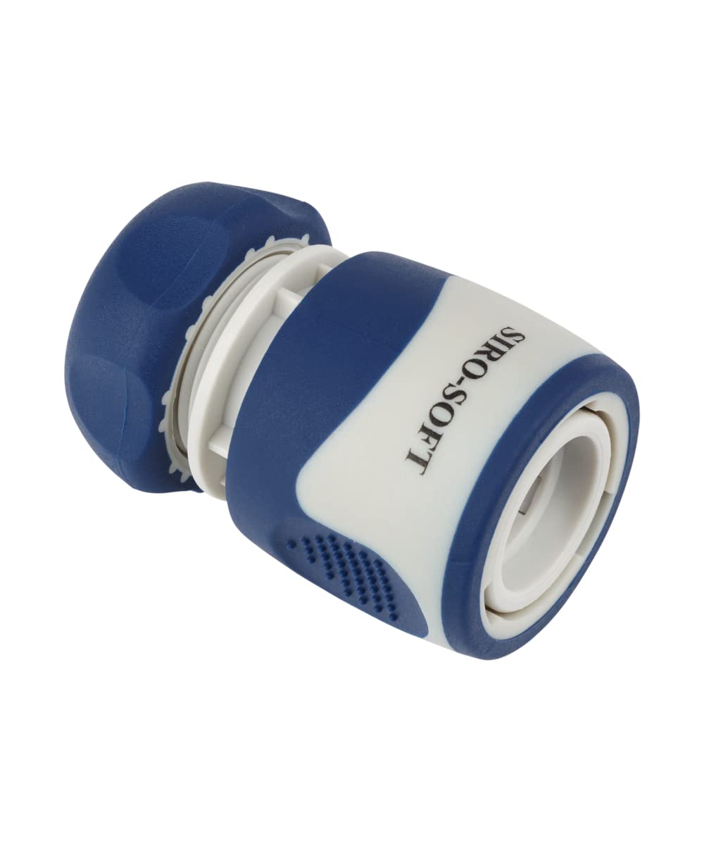 Sirocco Schlauchkupplung Siro Soft (0,5 Zoll) Mit Stop – Schnellkupplungssystem Mit Soft-Grip