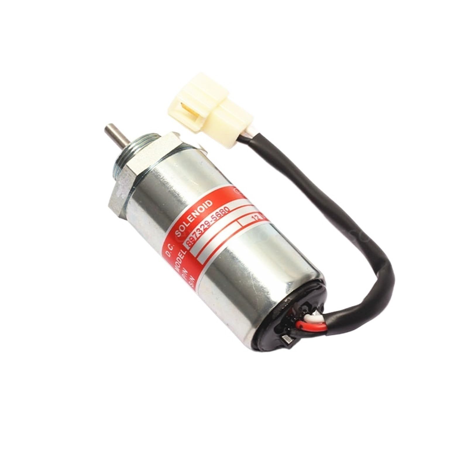 Tccscdnff Brown For 897329-5680 897209-1152 Sk75-8 Ex55 60 70 Case Cx55 Flameout Solenoid Valve Fuel Stop 4Le2 Excavator Parts(Brown)