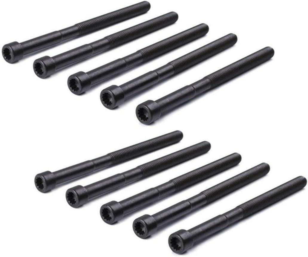 Genuine OEM 22321-2B700 Cylinder Head Bolt 10pcs set / 223212B700 for Hyundai Elantra 17-21 Kona 18-21 Veloster 12-21 Accent 12-19 Sonata 15-19 Tucson 16-18 Kia