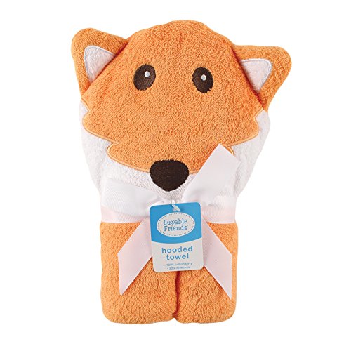 Image of Luvable Friends Animal Face Hooded Towel, Cat