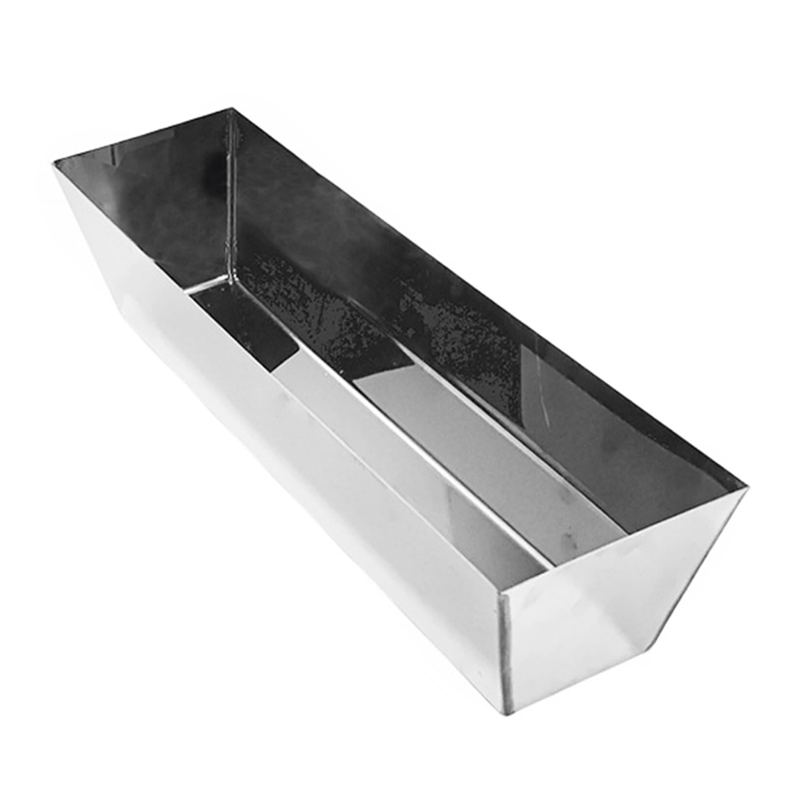 Stainless Steel Mud Catcher Sheared Side Bucket Tray Hardware Drywall Plaster Easy Cutter Clean Stainless Steel Mud Pan
