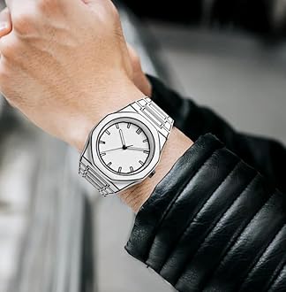 FANMIS Men's Anime-Inspired Fashion Sketch Wristwatch Minimalist Creative Wormhole Design Stylish and Durable Timepiece for Men's Sports Watch