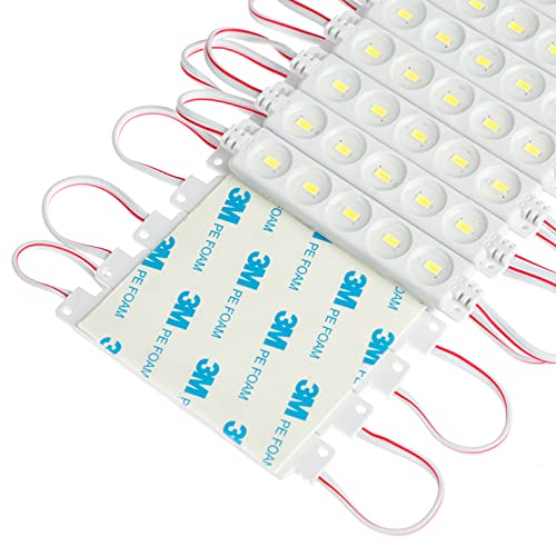 Image of Q QINGCHEN 24V LED Module White 6500K 5 LEDs 1.2W Waterproof Decorative Back Light for Letter Sign Advertising Signs with Tape Adhesive Backside (200pcs Package)