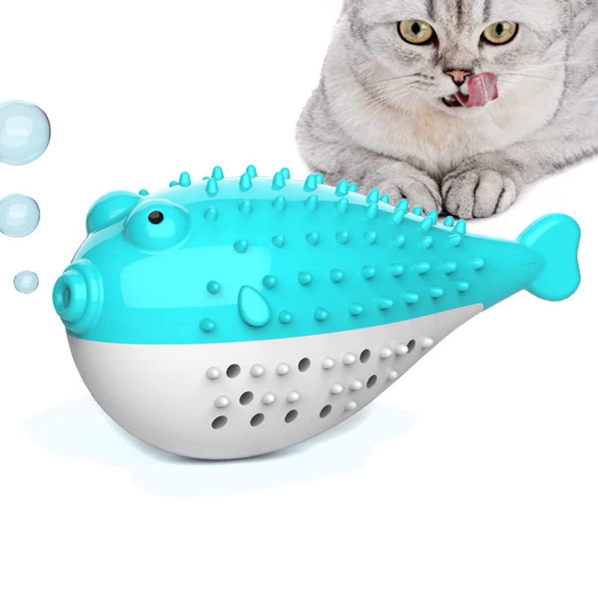 4 Piezas de Juguetes masticables para Mascotas Gato Adorable Juguete para Mascotas Masticar bagre Juguete Juguete Masticar Juguete de Silicona para Limpieza para Gatos Menta Gato Teaser