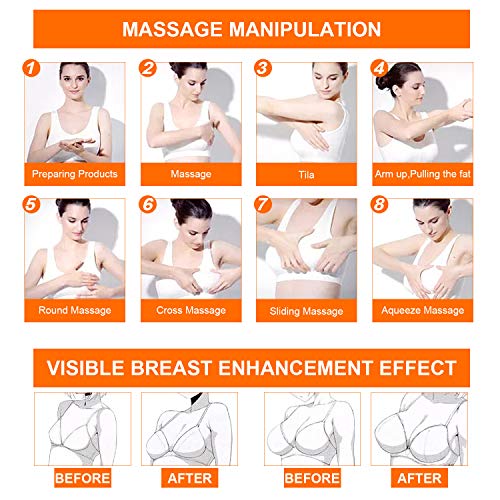 Breast Enhancement Cream, Natural Breast Enlargement Cream with Gentle Formula, Powerful Breast Lifting and Tightening Enhancer to Push Up Bust, Suitable for All Skin Types - Thumbnail 5