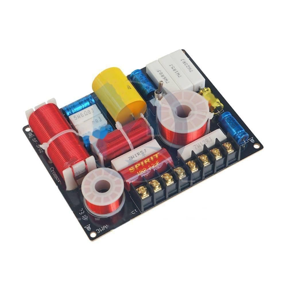 Amplificatore per altoparlante a 3 canali 280 W Treble Midrange Bass Divisore a tre vie Filtro indipendente Crossover di frequenza per altoparlante fai da te