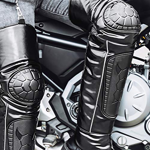 CLISPEED Joelheiras para Joelheiras Adultas de 72X38 Cm Protetor de Manga Longa Preta Ajustável Anti