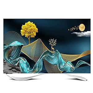 Huis 65in Indoor TV Dust Cover, Cover Type TV Screen Protector Voor Lcd Led Decoratie Televisie Set Cover Waterdichte…