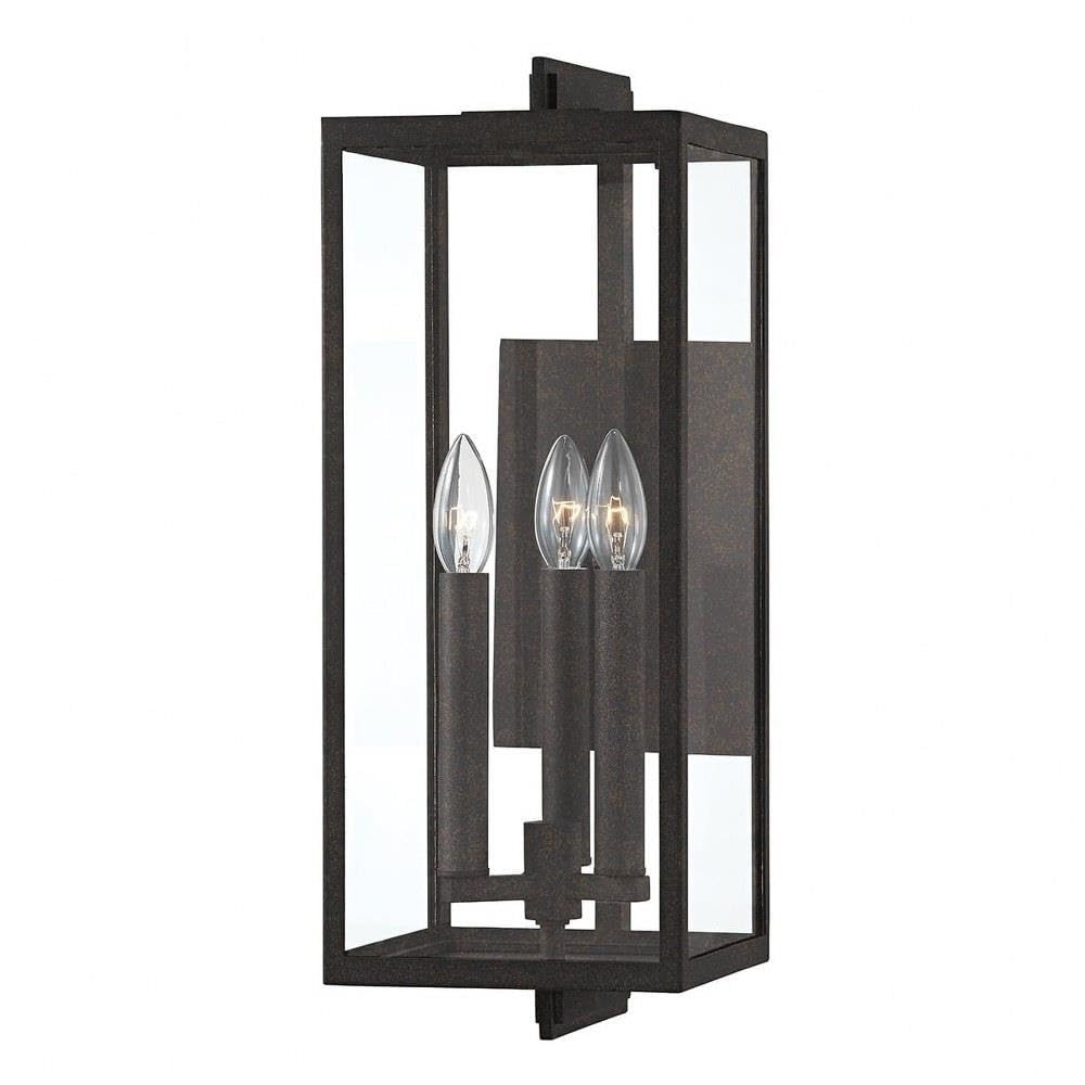 Nico - 3 Light Outdoor Wall Mount in Industrial Style-20 Inches Tall and 7.5 Inches Wide