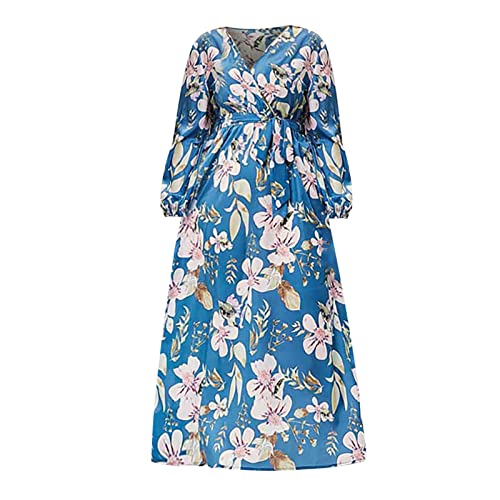 Robe de plage longue fluide col en V pour masquer les complexes avec élégance