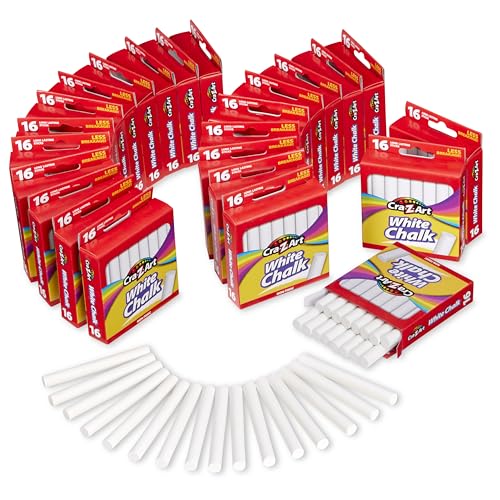 Cra-Z-Art White Chalk Sticks Bulk Pack...