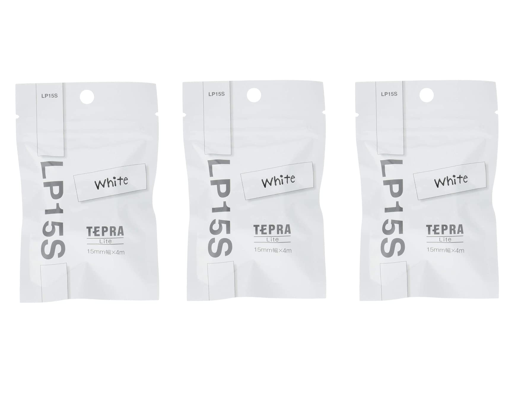 King Jim TEPRA Lite Tape Labeling Tape for TEPRA Lite White Set of 3 Japan Import with Kanji Love Sticker