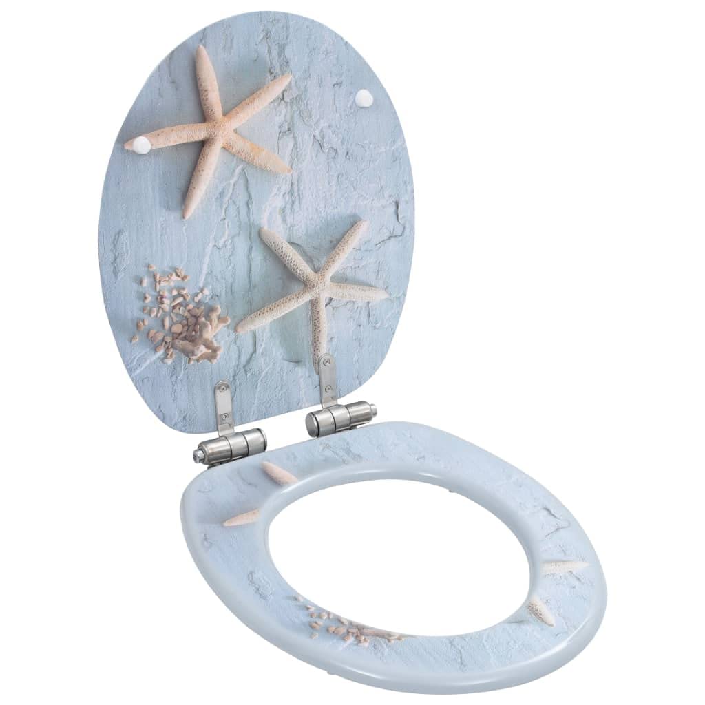 Sedile WC MDF coperchio con chiusura morbida stella marina 02_0002899