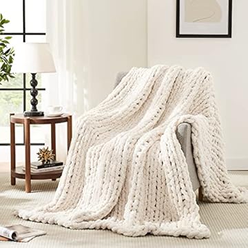 best chunky knit blanket