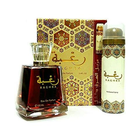 Raghba women100ml Eau De Parfum with deo inside UAE Unisex Arabian Perfume Oud Musk Vanila Cover