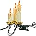 Kurt Adler 15-Light Triple Candle Light Set with Ivory Candle Shaft