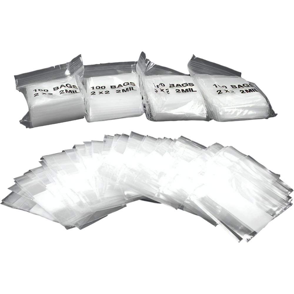 500 Zipper Block Bags Resealable Plastic Baggies 2