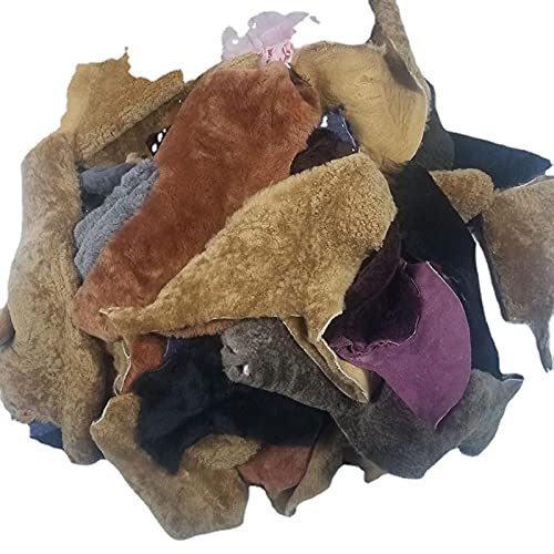 Cloth Material Fur Pelts Sewing Genuine Sheepskin Scrap Fur Cashmere Fur Pelts DIY Real Leather Cloth