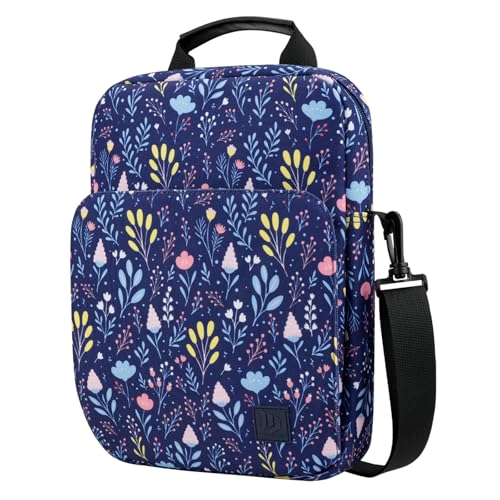 Image of Dadanism 9-11 Inch Tablet Sleeve Bag Carrying Case with Shoulder Strap for iPad (A16) 11 inch, iPad 10th Gen 10.9 inch, iPad Air M4 /Pro M5 11 inch, iPad 9 /8 /7th 10.2 inch, Galaxy Tab A11+ Plus 11 inch, Night Blue