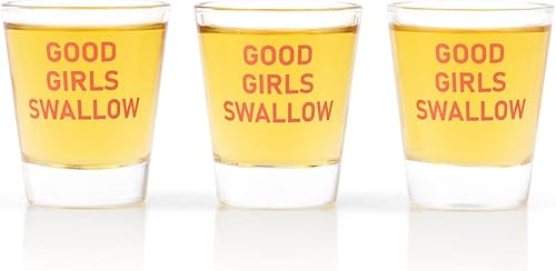Good Girls - Juego de 3 vasos de chupito divertidos, perfectos para despedidas de soltero y despedidas de soltero, regalos de broma humorísticos