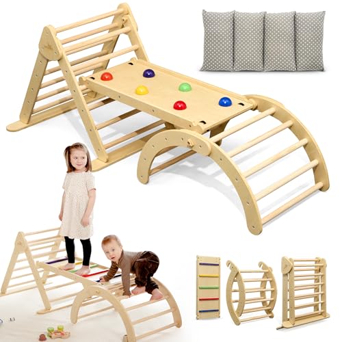 Lululearn® Klettergerüst [FALTBAR] ideal für Indoor & Outdoor-Bereich -...