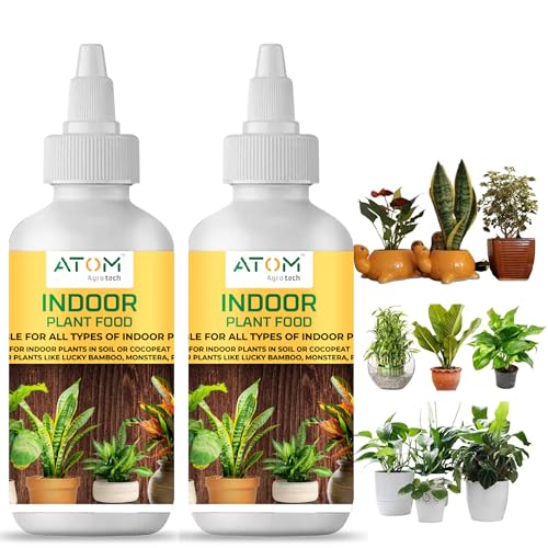Image of Indoor Plant Food - Liquid Food For Indoor Plants Like Lucky Bamboo, Monstera, Pothos, Money Plant Etc. | Each 50 ml (Pack Of 2)