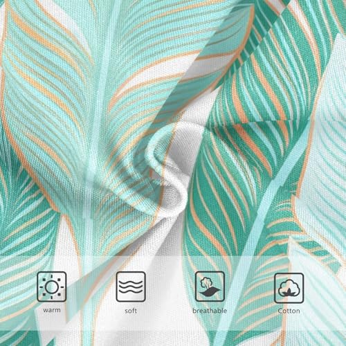 Artistic Toddler Girls Underwear 2t Cotton Little Girl Panties Tropical Banana Leaves Turquoise Briefs Undies Kids3