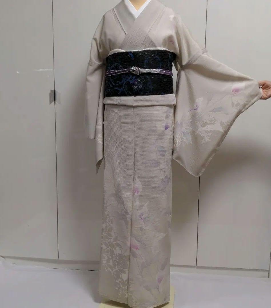 訪問着絽着物と帯のセットお仕立て上がり名古屋帯付き