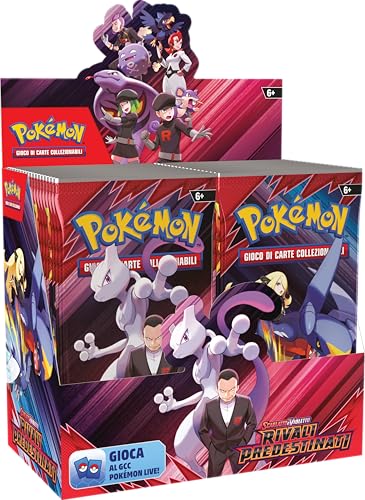 Pokémon Gcc: Espositore Di Buste Dell’Espansione Scarlatto E Violetto - Rivali Predestinati (36 Buste Di Espansione), Edizione In Italiano