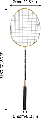 Miniatura 7 de Raqueta de bádminton, Juego de 2 raquetas de bádminton, Juego de raqueta de bádminton profesional, Juego de raqueta de bádminton ligero, Raqueta de