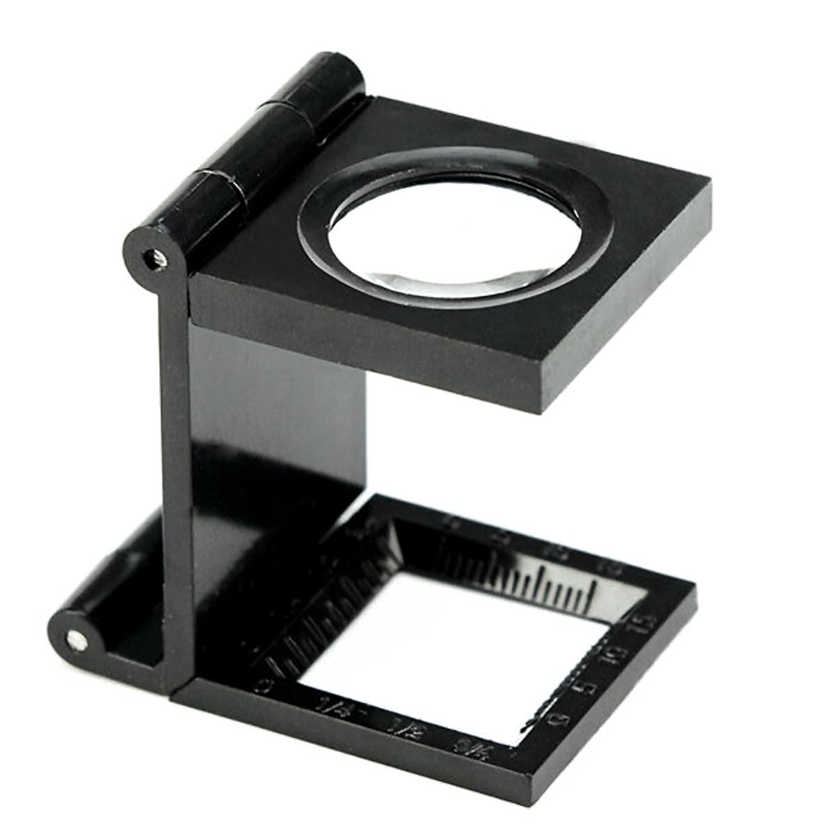 Bullongè LineXX Mini 10X Thread Counter Folding Magnifier - Measuring Magnifier for Textile Industry, Printers, Watchmakers, Photographers etc.