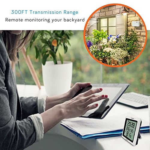 ECOWITT WH0280 Indoor Outdoor Thermometer Digital Hygrometer Temperature Humidity Monitor with Remote Temperature Sensor - Thumbnail 3