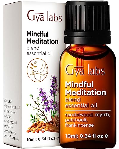 11 Best Essential Oils for Meditation: Achieve Deep Focus 4 Gya Labs Mindful Meditation Essential Oil Blend